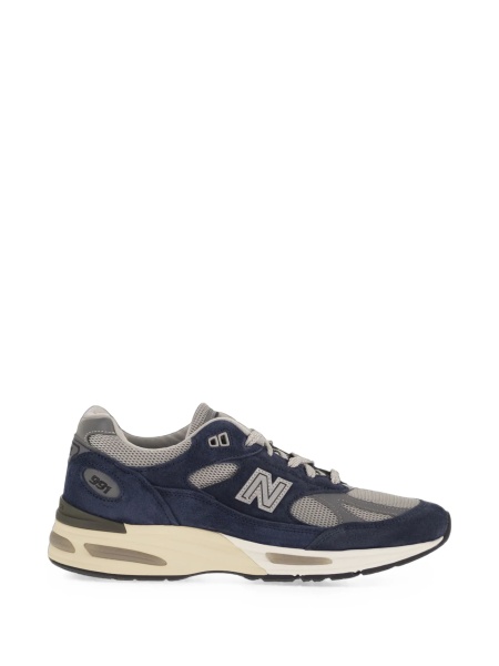 Sneakers New Balance albastri din piele eco si piele intoarsa