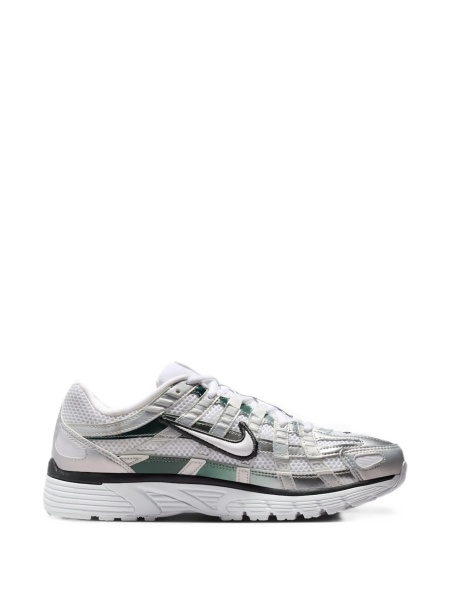 Sneakers Nike albi din material textil si piele eco