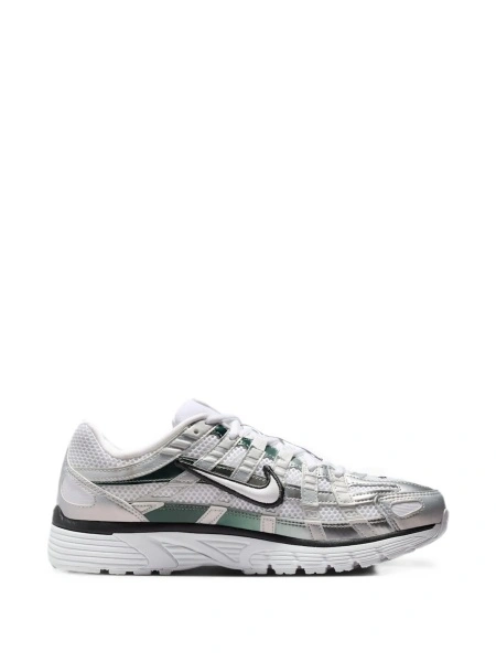 Sneakers Nike albi din material textil si piele eco