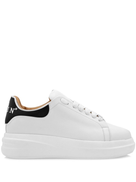 Sneakers Philipp Plein albi din piele