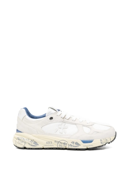 Sneakers Premiata neutri din piele intoarsa