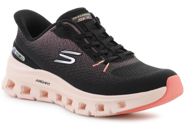 Sneakers Slip-ins Arch Fit Glide-Step Pro Black/Coral