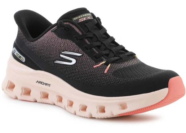 Sneakers Slip-ins Arch Fit Glide-Step Pro Black/Coral