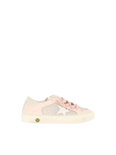 Sneakers SNEAKERS MAY WITH DOUBLE QUARTER AND TOE GLITTER AND LEATHER UPPER LEATHER STAR TONGUE AND TOE SUEDE HEEL PALE PINK/MILK/GREY