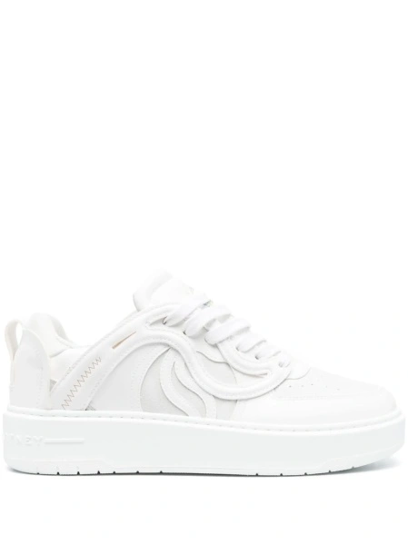Sneakers Stella McCartney albi din piele eco