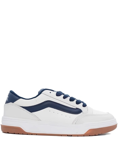 Sneakers Vans albi din poliuretan si piele intoarsa