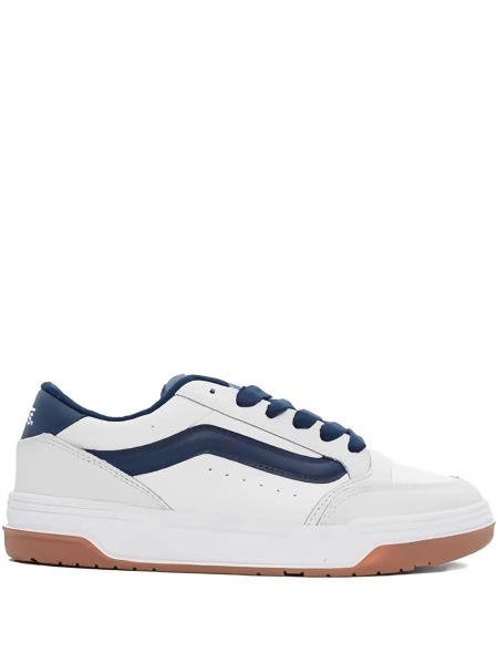 Sneakers Vans albi din poliuretan si piele intoarsa