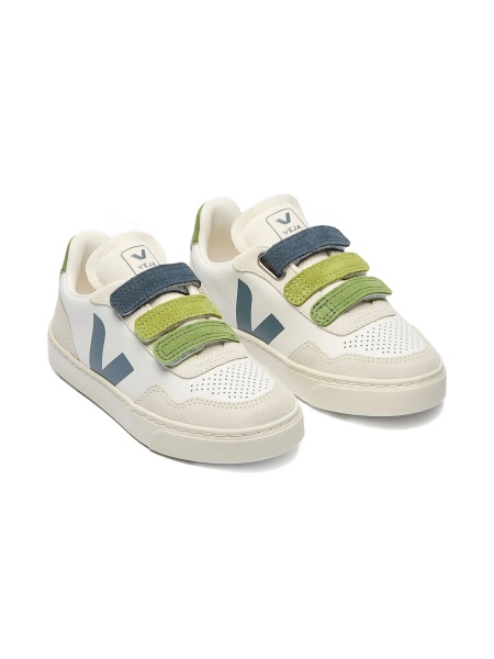 Sneakers VEJA albi din piele intoarsa si piele