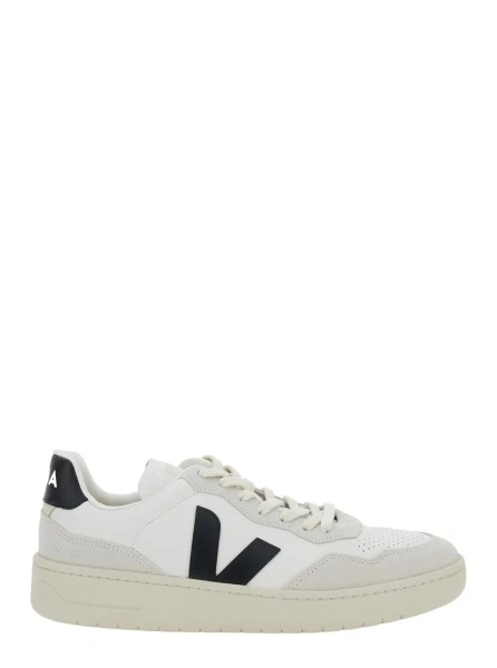 Sneakers VEJA albi din piele 'V90'