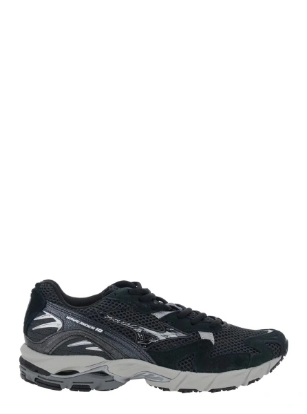 Sneakers 'WAVE RIDER' Black Sneaker with side logo and suede inserts in Tech Fabric unisex