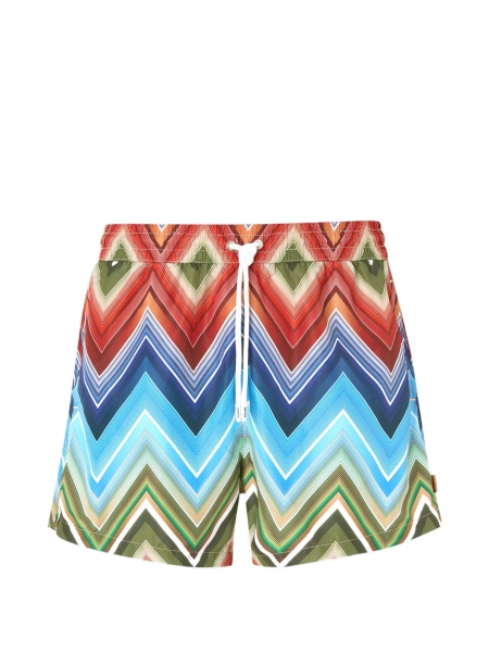 Sort de baie MISSONI BEACHWEAR albastru din polyester