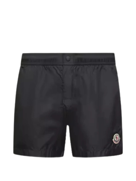 Sort de baie Moncler negru din poliamida