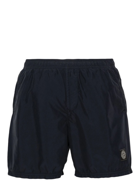 Sort de baie Stone Island albastru din poliamida
