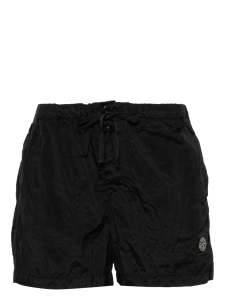 Sort de baie Stone Island negru din poliamida