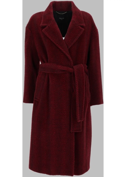 Trenciuri Paltò Cappotto In Alpaca E Lana Con Cintura