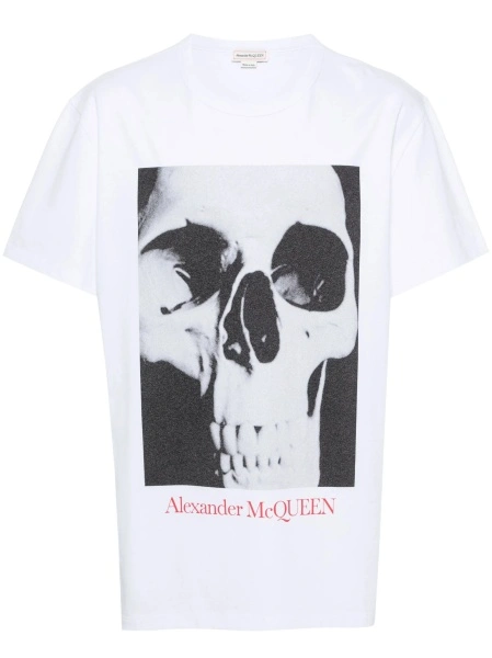 Tricou Alexander McQueen alb