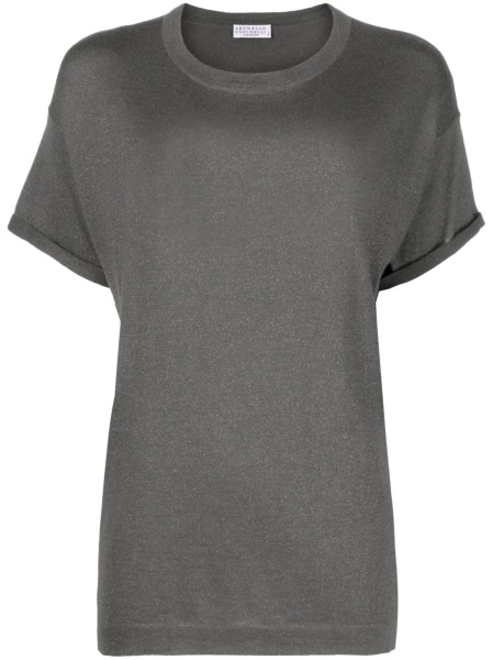 Tricou Brunello Cucinelli gri