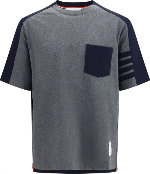 Tricou Colorblock T-shirt with 4-bar detail