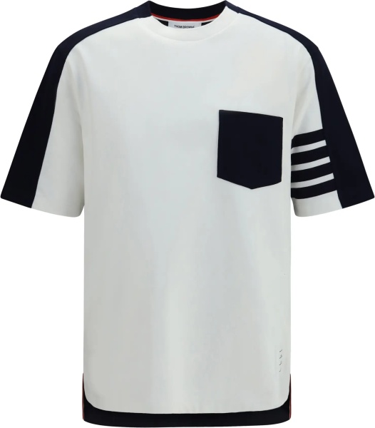 Tricou Colorblock T-shirt with 4-bar detail