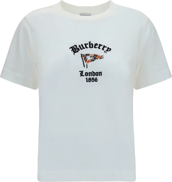 Tricou Cotton T-Shirt with Check Flag