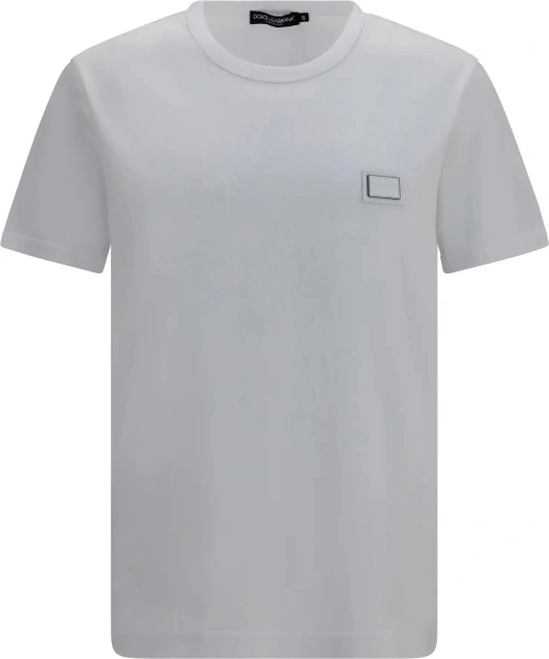 Tricou Cotton T-shirt with logo plaque