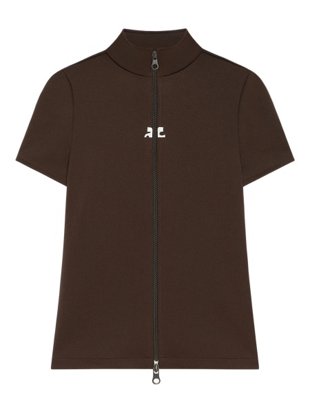 Tricou COURRÈGES maro din polyester