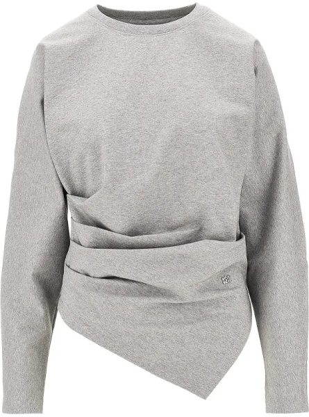 Tricou Draped stretch jersey T-shirt