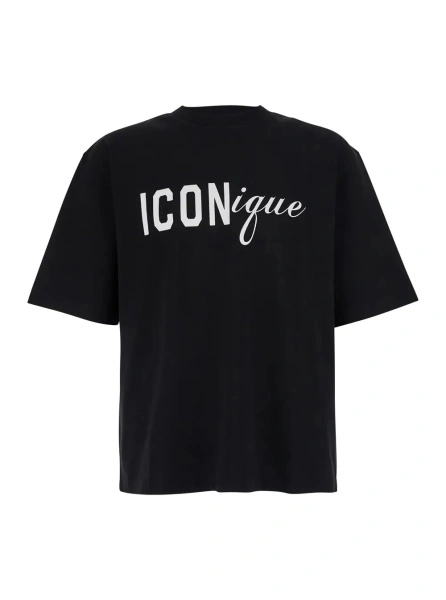 Tricou DSQUARED2 negru din bumbac