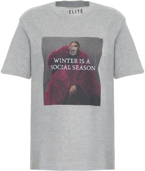 Tricou ELITE 55 gri 'Fur'