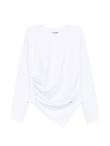 Tricou Ganni alb