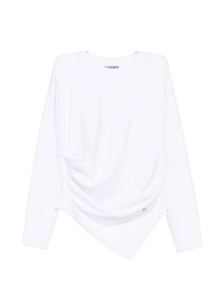 Tricou Ganni alb