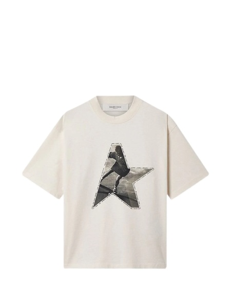 Tricou Golden Goose star neutru