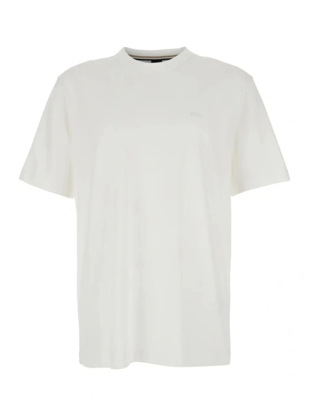 Tricou Hugo Boss alb din bumbac