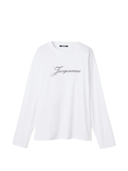 Tricou JACQUEMUS alb din canepa si bumbac