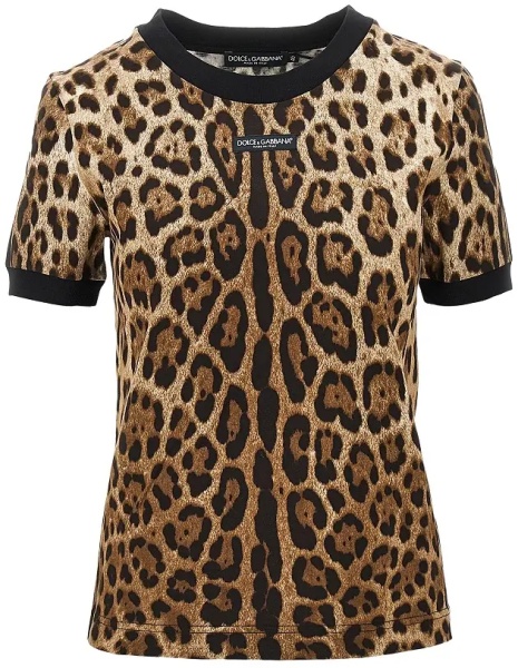 Tricou Leopard-print jersey T-shirt