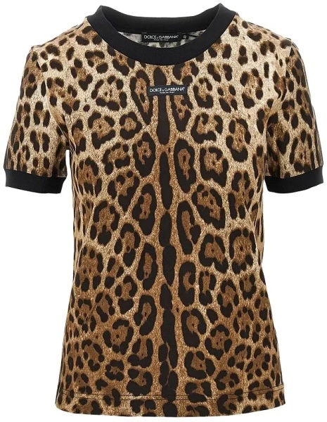 Tricou Leopard-print jersey T-shirt