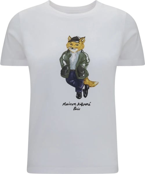 Tricou MAISON KITSUNÉ Cotton logo T-shirt
