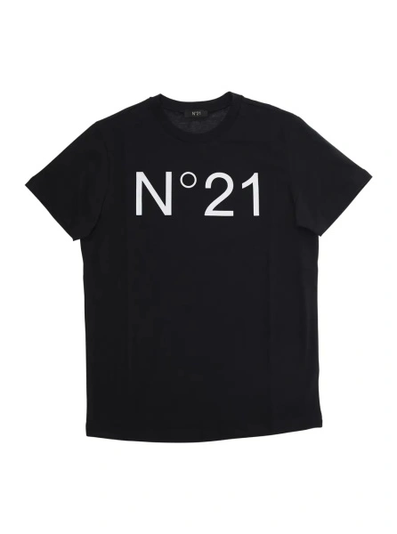 Tricou N°21 Kids negru din bumbac