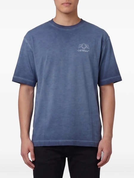 Tricou Off-White albastru