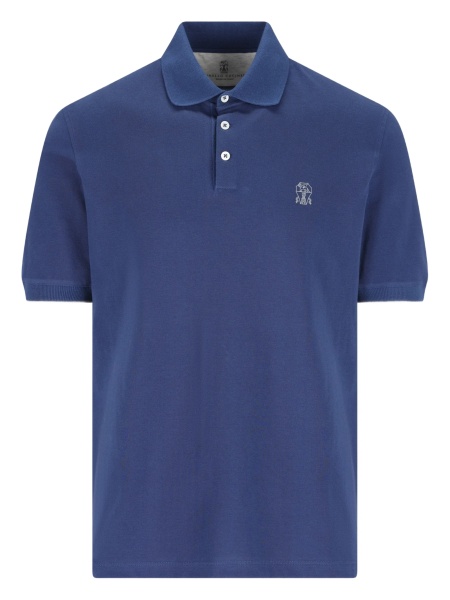 Tricou Polo Brunello Cucinelli albastru