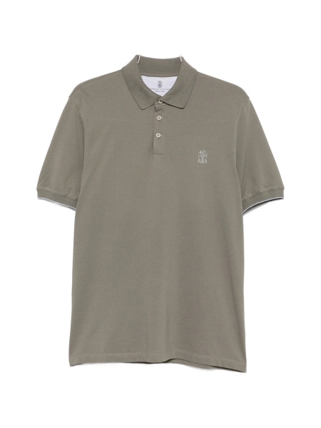 Tricou Polo Brunello Cucinelli verde