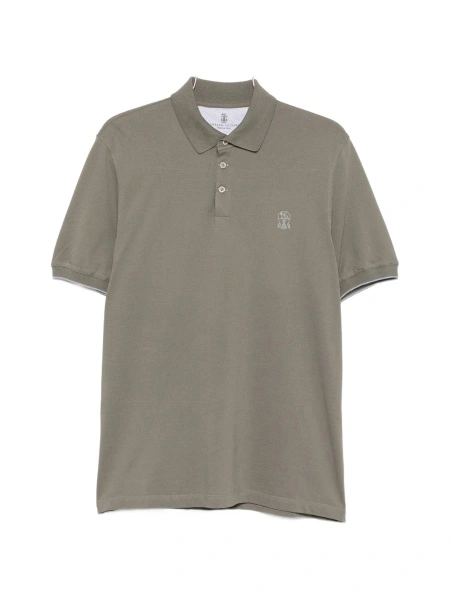 Tricou Polo Brunello Cucinelli verde