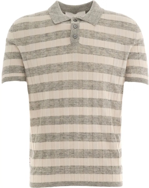Tricou Polo Cotton-linen blend polo shirt