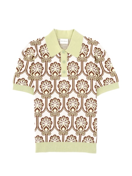 Tricou Polo DRÔLE DE MONSIEUR alb