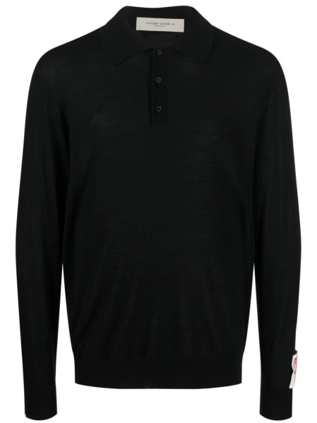Tricou Polo Golden Goose negru