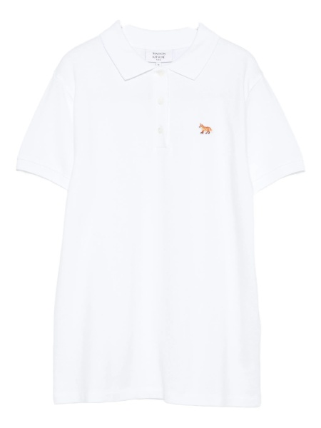Tricou Polo MAISON KITSUNÉ alb