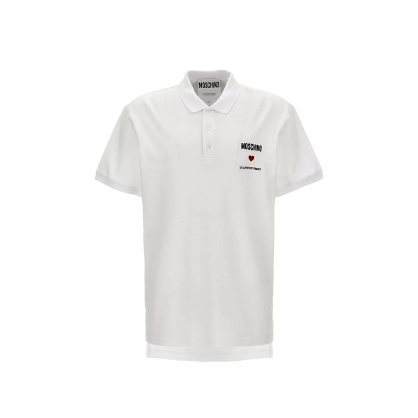 Tricou Polo Moschino Couture In Love We Trust Cotton Polo