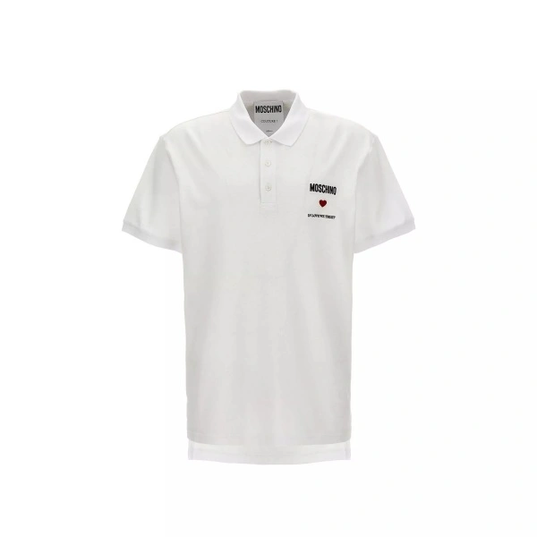 Tricou Polo Moschino Couture In Love We Trust Cotton Polo