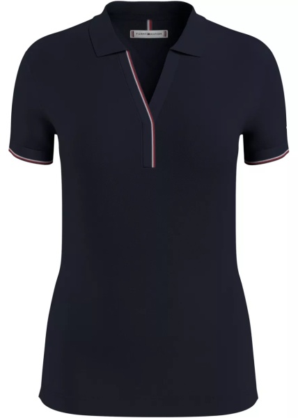 Tricou Polo Slim Open-neck Polo WW0WW32556DW5