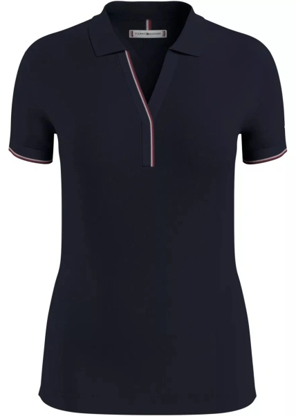 Tricou Polo Slim Open-neck Polo WW0WW32556DW5